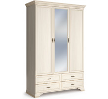 Шкаф Сиена 3-х дверных (Бодега Белый) Шкаф Сиена 3-х дверных (Бодега Белый)