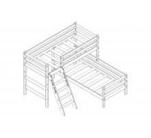 Двухъярусная детская кровать Соня Вариант-8