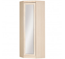 Угловой шкаф с зеркалом для прихожей Инна 621 светлый